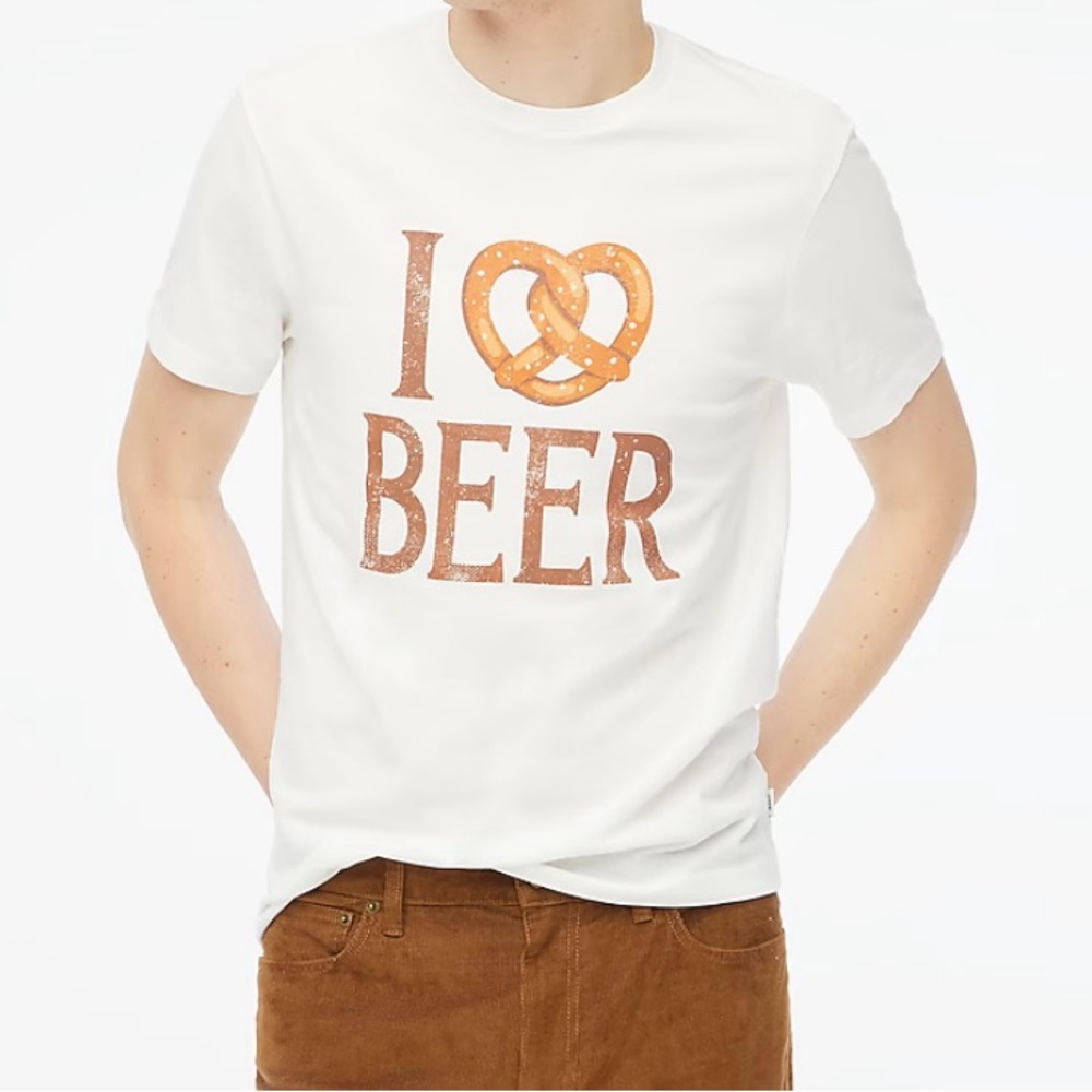 J. Crew I 🥨 Beer T-shirt